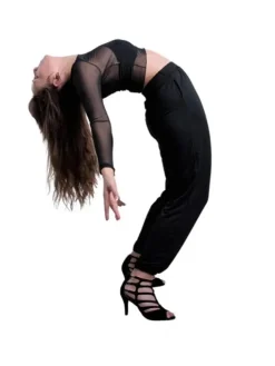 Dame Dansebutikken Afslappede sorte bukser af bambus - Danceeverywear
