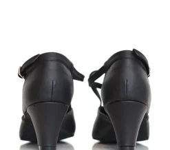 Dame Dansebutikken Anniel dansesko m.kryds rem 5 cm hæl - 2062