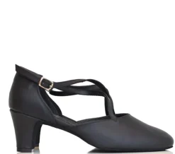 Dame Dansebutikken Anniel dansesko m.kryds rem 5 cm hæl - 2062