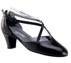 Dame Dansebutikken Anniel dansesko m.kryds rem 5 cm hæl - 2062