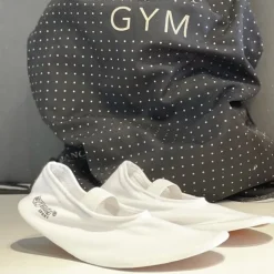 Børn Dansebutikken Anniel hvide gymnastiksko i stretch stof