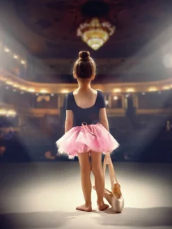 Dansebutikken Balletplakat med ballerina på scene