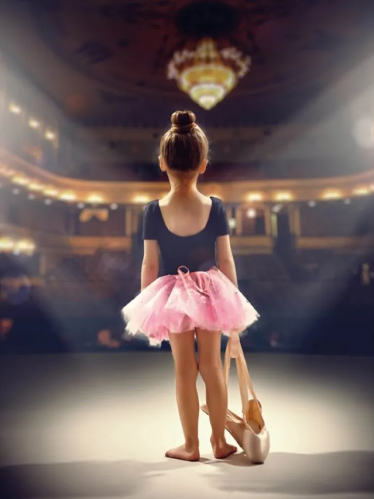 Dansebutikken Balletplakat med ballerina på scene