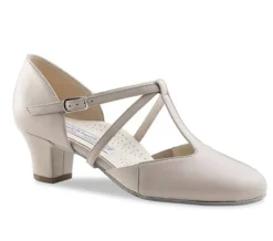Dame Dansebutikken Beige skind Naia dame dansesko Werner Kern
