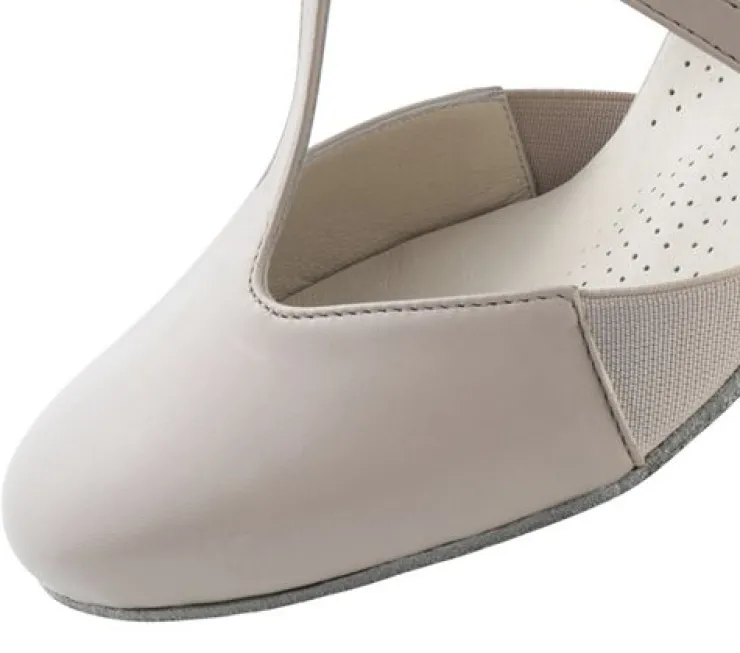 Dame Dansebutikken Beige skind Naia dame dansesko Werner Kern