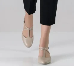 Dame Dansebutikken Beige skind Naia dame dansesko Werner Kern
