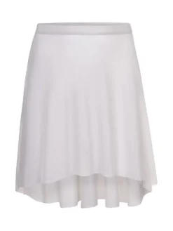 Dame Dansebutikken Beigefarvet pull on mesh skørt fra Mara Dancewear
