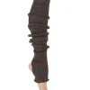 Dansebutikken Benvarmere ribstrik brun 65 cm Seré