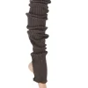 Dansebutikken Benvarmere ribstrik brun 85 cm Seré