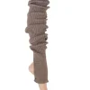 Dansebutikken Benvarmere ribstrik lysebrune 85 cm Seré
