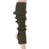 Dansebutikken Benvarmere ribstrik oliven 65 cm Seré