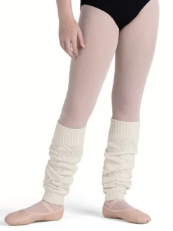 Dansebutikken Bloch benvarmere til børn 45 cm - off white