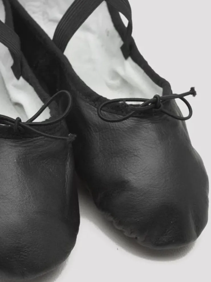 Dansebutikken Bloch bløde sorte balletsko med split sål