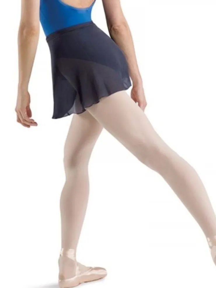 Dame Dansebutikken Bloch navy kort chiffon slå om skirt