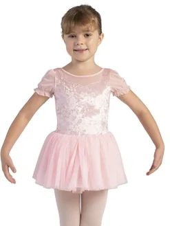 Børn Dansebutikken Bloch rosa tutudragt med velour