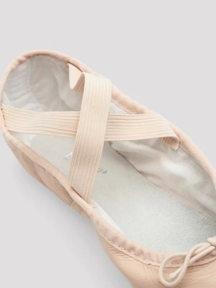 Dansebutikken Bloch springsko/ soft balletsko rosa splitsål - Børn