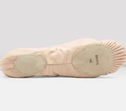 Dansebutikken Bloch springsko/ soft balletsko rosa splitsål
