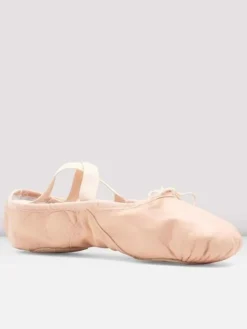 Dansebutikken Bloch springsko/ soft balletsko rosa splitsål
