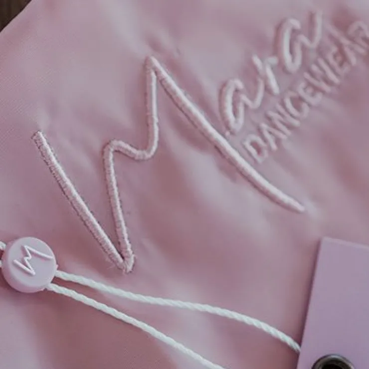 Dame Dansebutikken Brunt langt pull on mesh skørt fra Mara Dancewear