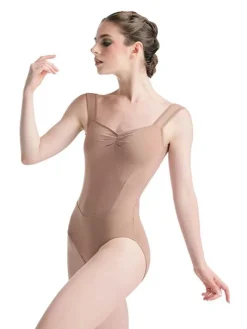 Dame Dansebutikken Cafe au lait balletdragt m.bredde stropper Ballet Rosa