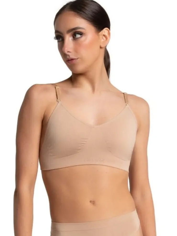 Dame Dansebutikken Capezio bh top nude til dans/ballet/gymnastik