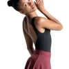 Dame Dansebutikken Capezio bordeaux pull-on skørt damer