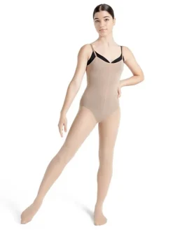 Dame Dansebutikken Capezio helunderdragt med hul i foden
