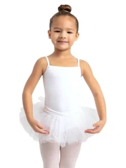 Børn Dansebutikken Capezio hvid dragt og tutu skørt i et