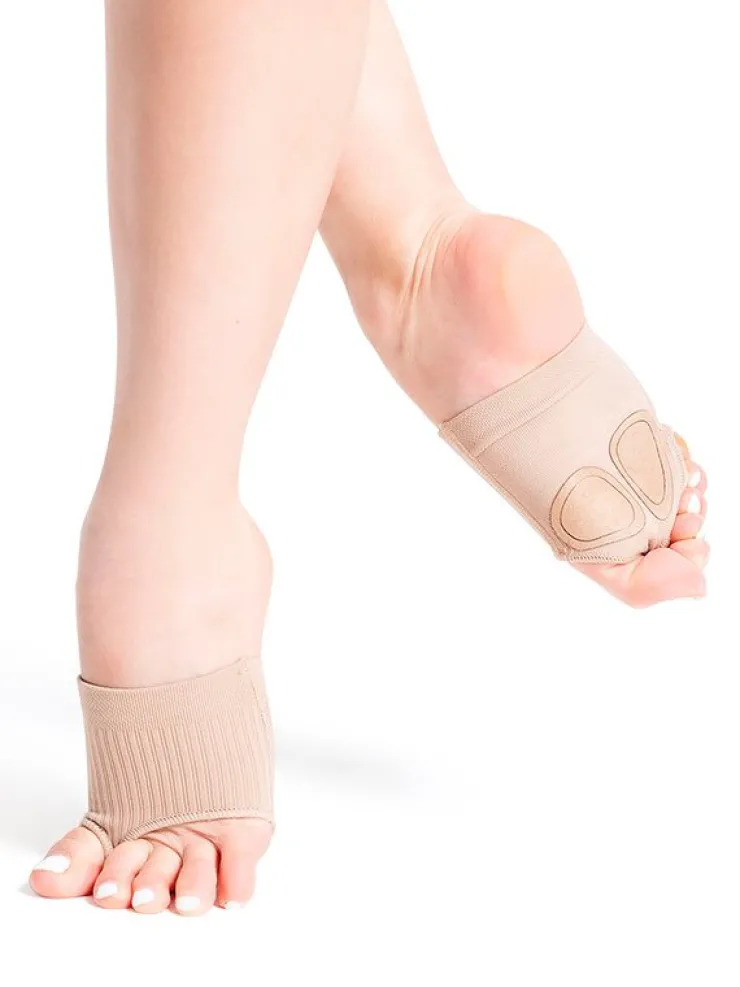 Dame/Børn Dansebutikken Capezio Lifeknit Footundeez i strik