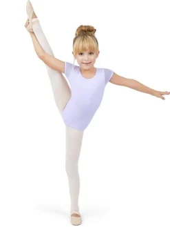 Børn Dansebutikken Capezio lys lavendel dragt med puf ærmer til piger
