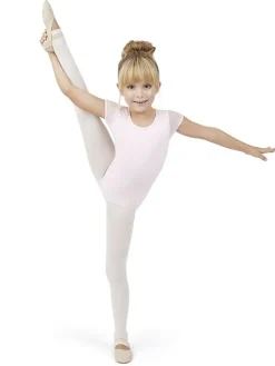 Børn Dansebutikken Capezio lyserød dragt med puf ærmer til piger