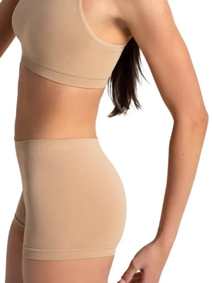 Børn Dansebutikken Capezio nude seamless hotpants til piger