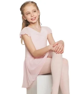 Børn Dansebutikken Capezio rosa dragt m.chiffon skørt til piger