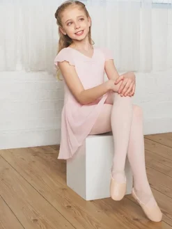 Børn Dansebutikken Capezio rosa dragt m.chiffon skørt til piger