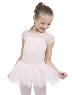 Børn Dansebutikken Capezio rosa dragt med påsyet tutu skørt