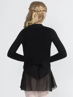 Børn Dansebutikken Capezio sort slå om cardigan