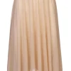 Dame Dansebutikken Creme farvet langt pull on mesh skørt fra Mara Dancewear