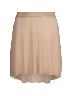 Dame Dansebutikken Creme farvet pull on mesh skørt fra Mara Dancewear