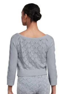 Dame Dansebutikken Cropped strik fra Bloch - grå