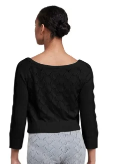 Dame Dansebutikken Cropped strik fra Bloch - sort