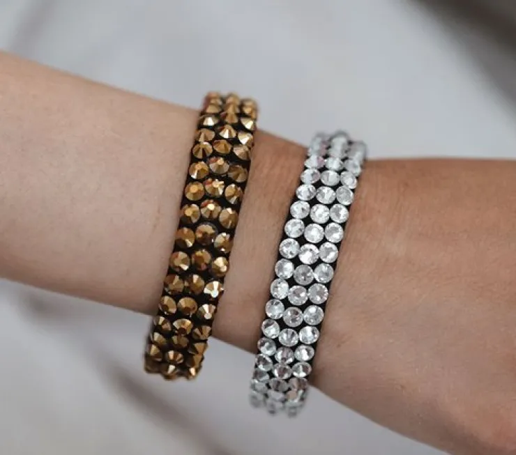 Dansebutikken Crystal rhinsten armbånd