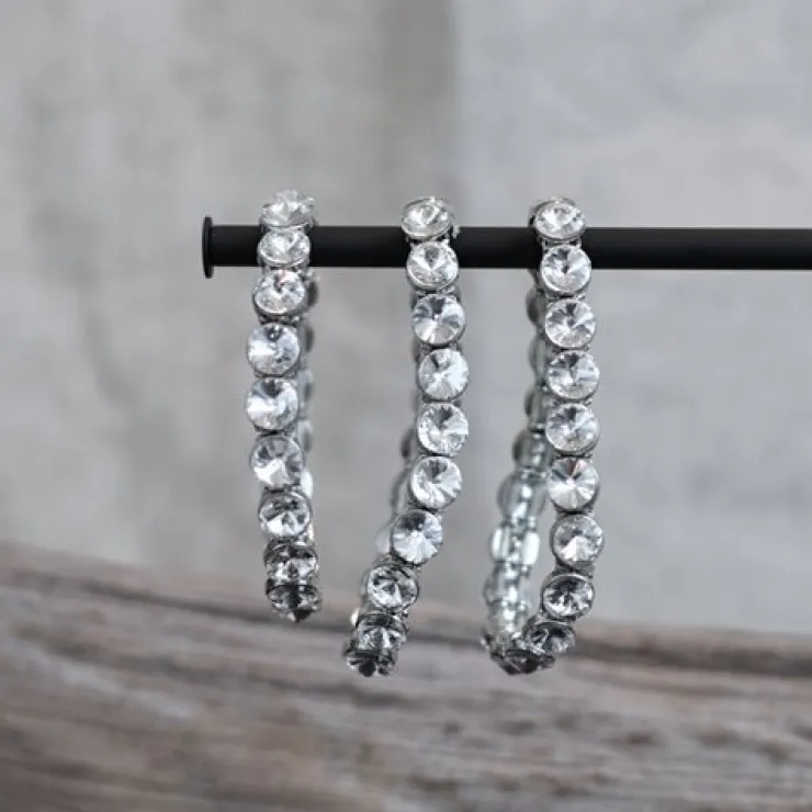 Dansebutikken Crystal store rhinsten armbånd