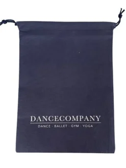 Dansebutikken Dancecompany mørkeblå skopose med logo