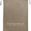 Dansebutikken Dancecompany sandfarvet skopose med logo
