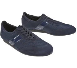 Dansebutikken Diamant mørkeblå dansesneaker vario spin sål til herrer