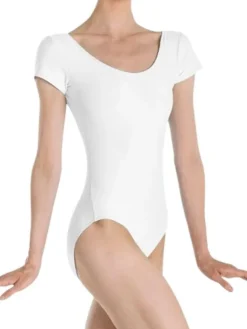 Dame Dansebutikken Dragt med korte ærmer i hvid fra Wear Moi