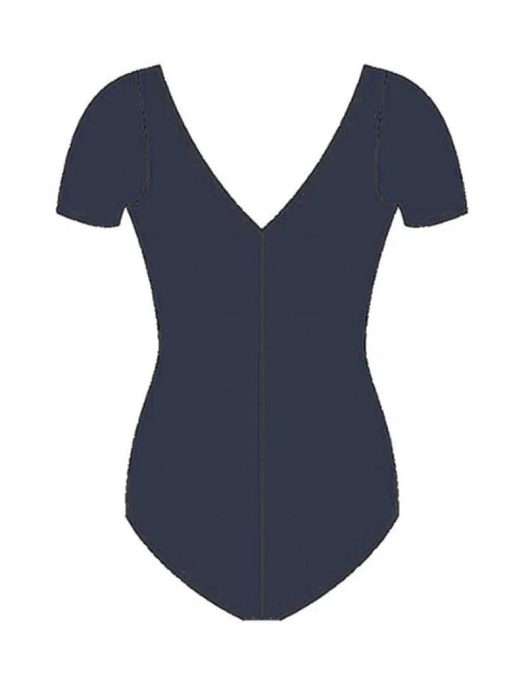 Dame Dansebutikken Dragt med korte ærmer i navy fra Wear Moi