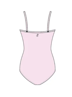 Dame Dansebutikken Dragt med tynde stropper i balletpink fra Wear Moi