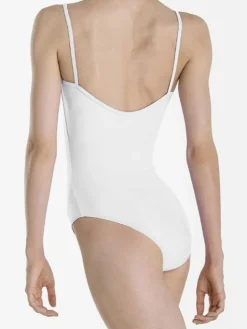 Dame Dansebutikken Dragt med tynde stropper og rynk i hvid fra Wear Moi