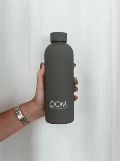 Dansebutikken Drop of mindfulness drikkeflaske 500ml mat grå
